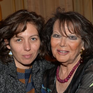 Exclusif - Claudia Cardinale et sa fille Claudia Squitieri - Cocktail "Academy Women's Initiative" organisé par l'Académie des Oscars (AMPAS) / Swarovski, avec le soutien d'UniFrance au salon Pompadour à l'hôtel Le Meurice à Paris, France, le 8 mars 2019. Allocutions de la directrice générale d'UniFrance, la responsable des services de communication et de conception chez Swarovski et de la directrice de l'AMPAS et annonce de la lauréate de l'Academy Gold Fellowship for Women. © Veeren/Bestimage 