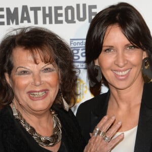 Claudia Cardinale et Raffaella Leone ( fille de Sergio Leone) - Vernissage de l'exposition "Sergio Leone" à la cinémathèque de Paris le 8 octobre 2018. © Veeren/Bestimage