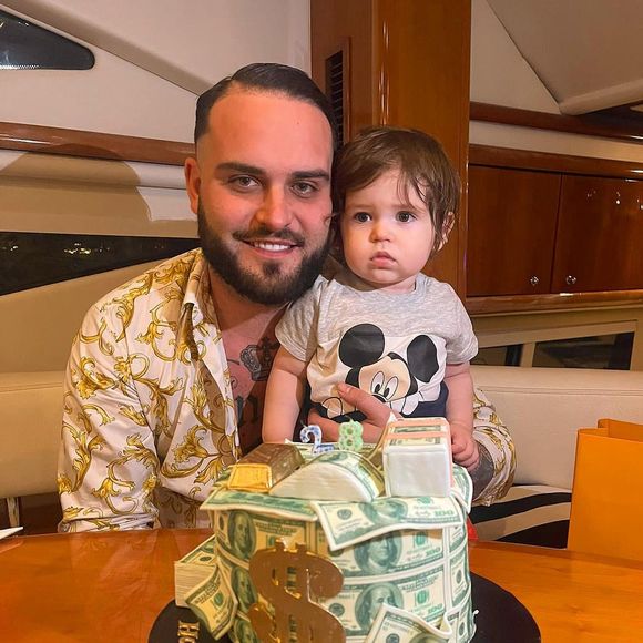 Nikola Lozina avec son fils Zlatan pour ses 28 ans.