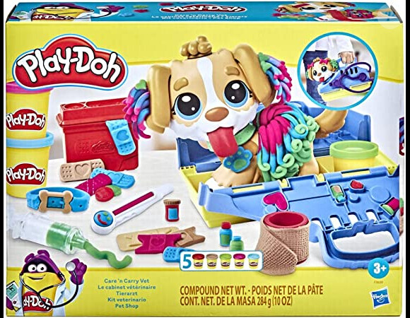 Votre enfant doit soigner un animal avec ce coffret le cabinet vétérinaire avec chiot de Play-Doh