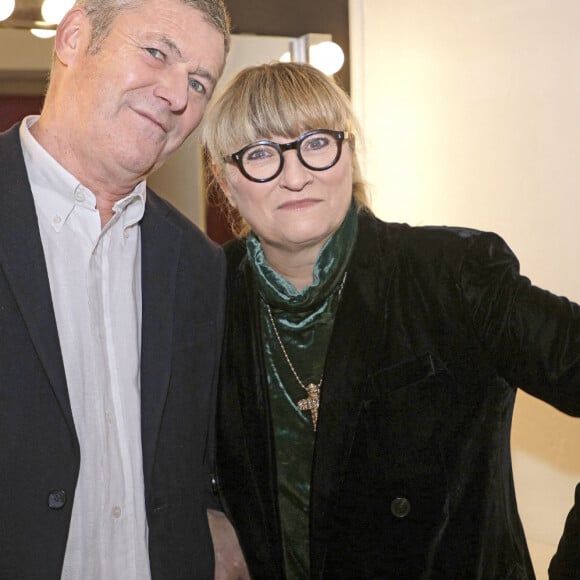 Exclusif - Portrait de Christine Bravo avec son mari Stéphane Bachot à Paris, le 16 janvier 2023. © Cédric Perrin/Bestimage 