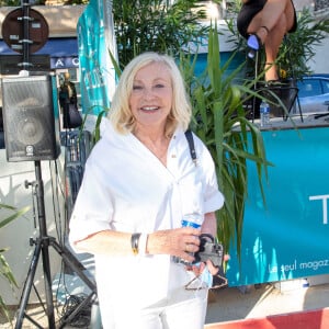 Michèle Torr - Tournoi de pétanque de la place des Lices à Saint-Tropez, organisé en faveur de l'association Rêves (au profit des enfants malades) par Gérard Sommelier (Tournay) à Saint-Tropez le 16 août 2021. © Jack Tribeca / Bestimage