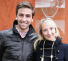 Audrey Lamy et son compagnon Thomas Sabatier lors des internationaux de tennis de France de Roland Garros à Paris