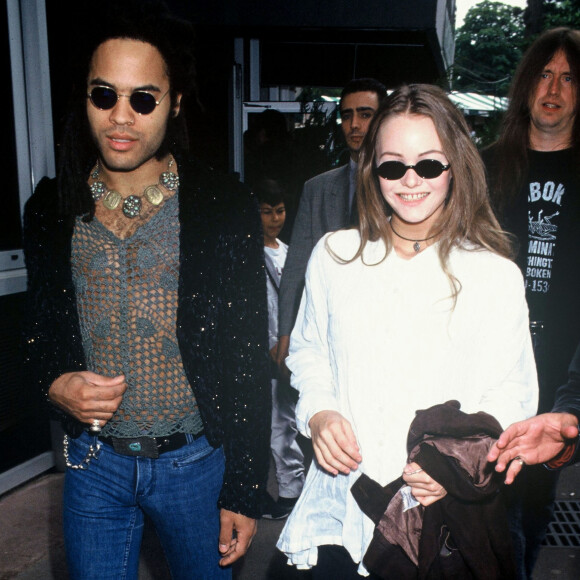 Archives - Vanessa Paradis et Lenny Kravitz à Roland Garros en 1992.