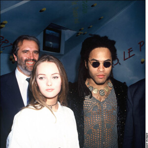 Vanessa Paradis et Lenny Kravitz à Roland Garros en 1992.