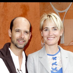 Maurice Barthélémy et Judith Godrèche à Roland-Garros en 2010