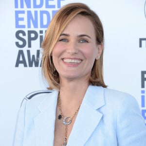 Judith Godrèche lors du photocall de la soirée de la 35ème édition des Film Independant Spirit Awards à Los Angeles le 8 février 2020.