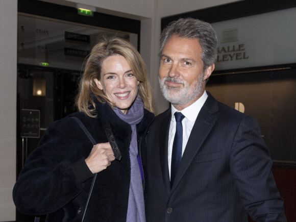 Julie Andrieu et son mari Stéphane Delajoux - Photocall de la représentation de "Dream Compagnie Julien Lestel" à la salle Pleyel à Paris le 16 janvier 2020. © Coadic Guirec-Pierre Perusseau/Bestimage