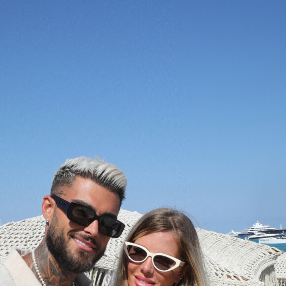 Exclusif - Thibault Garcia et sa femme Jessica Thivenin (Les Marseillais) - Hublot fête l'arrivée de la nouvelle Big Bang Unico à la boutique de Saint-Tropez au restaurant Verde Beach à Ramatuelle, Côte d'Azur, France, le 12 juillet 2022. © Luc Boutria/Nice Matin/Bestimage 