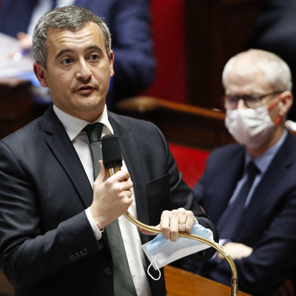 Gérald Darmanin, ministre de l'Intérieur et des Outre-mer - Séance de questions au gouvernement à l'assemblée nationale à Paris, France, le 10 janvier 2023. © Michael Baucher/Panoramic/Bestimage