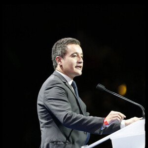 Gérald Darmanin - Meeting "Tout pour la France" de Nicolas Sarkozy au Zénith de Paris, France, le 9 octobre 2016. © Alain Guizard/Bestimage