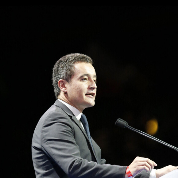 Gérald Darmanin - Meeting "Tout pour la France" de Nicolas Sarkozy au Zénith de Paris, France, le 9 octobre 2016. © Alain Guizard/Bestimage