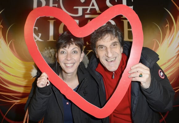 Corinne et Gilles Benizio (Shirley et Dino) - Gala caritatif Pégase & Icare du cirque Alexis Gruss au profit de Mécénat Chirurgie Cardiaque à Paris, le 20 novembre 2014.