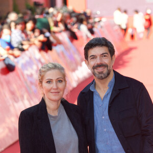 Amanda Sthers, Pierfrancesco Favino - Red carpet du film "Promises" lors du 16e Festival du Film de Rome. Le 17 octobre 2021.