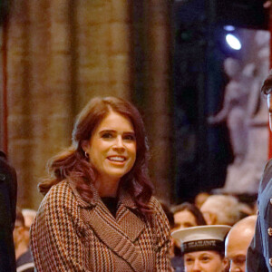 La princesse Eugenie d'York et son mari Jack Brooksbank, arrivent pour le "Together at Christmas" Carol Service à l'abbaye de Westminster à Londres, Royaume uni, le 15 décembre 2022. 
