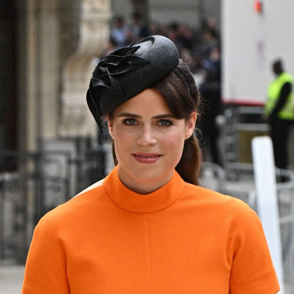 La princesse Eugenie d'York - Les membres de la famille royale et les invités lors de la messe célébrée à la cathédrale Saint-Paul de Londres, dans le cadre du jubilé de platine (70 ans de règne) de la reine Elisabeth II d'Angleterre. Londres, le 3 juin 2022. 