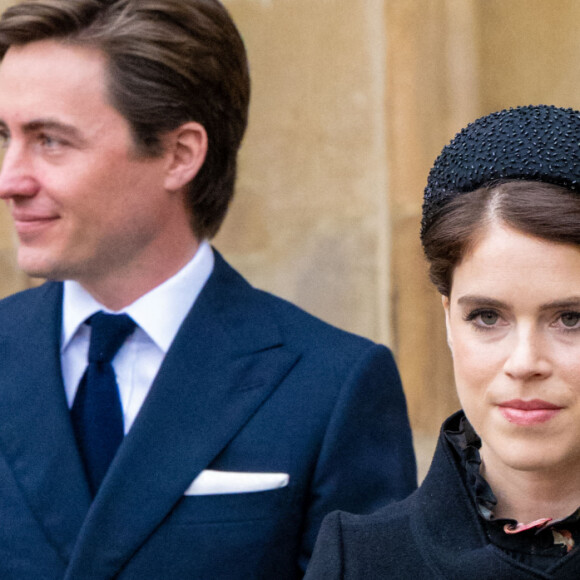 La princesse Eugenie d'York lors du service d'action de grâce en hommage au prince Philip, duc d'Edimbourg, à l'abbaye de Westminster à Londres, Royaume Uni, le 29 mars 2022. Le prince Philip, duc d'Edimbourg, est décédé le 9 avril 2021. 