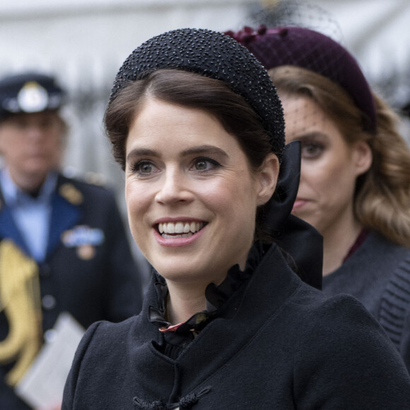 La princesse Eugenie d'York - Service d'action de grâce en hommage au prince Philip, duc d'Edimbourg, à l'abbaye de Westminster à Londres, le 29 mars 2022. Le prince Philip, duc d'Edimbourg, est décédé le 9 avril 2021. 
