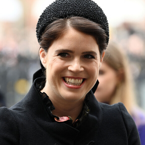La princesse Eugenie d'York - Service d'action de grâce en hommage au prince Philip, duc d'Edimbourg, à l'abbaye de Westminster à Londres, le 29 mars 2022. Le prince Philip, duc d'Edimbourg, est décédé le 9 avril 2021. 