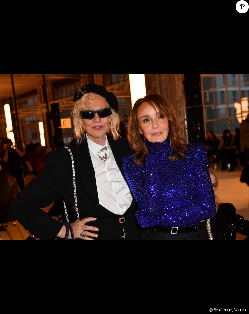 Ellen von Unwerth et Philippine Leroy-Beaulieu - Front Row au défilé de mode Haute-Couture Alexandre Vauthier au 50 boulevard Lefebvre lors de la Fashion Week Printemps-été 2023 de Paris, France, le 24 janvier 2023. © Veeren/Bestimage