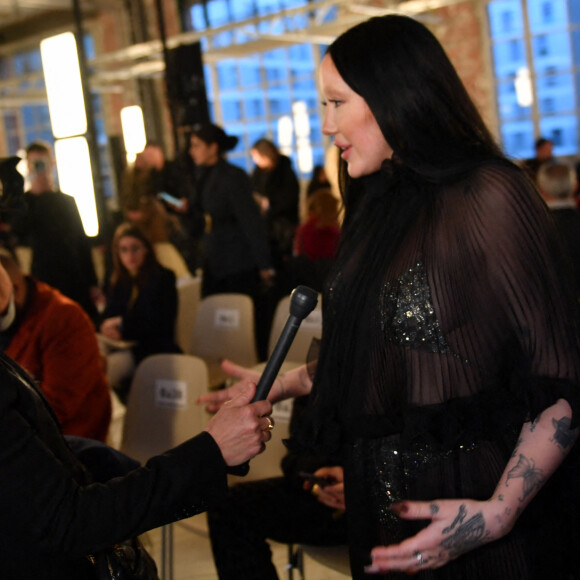 Noah Cyrus - Front Row au défilé de mode Haute-Couture Alexandre Vauthier au 50 boulevard Lefebvre lors de la Fashion Week Printemps-été 2023 de Paris, France, le 24 janvier 2023. © Veeren/Bestimage 