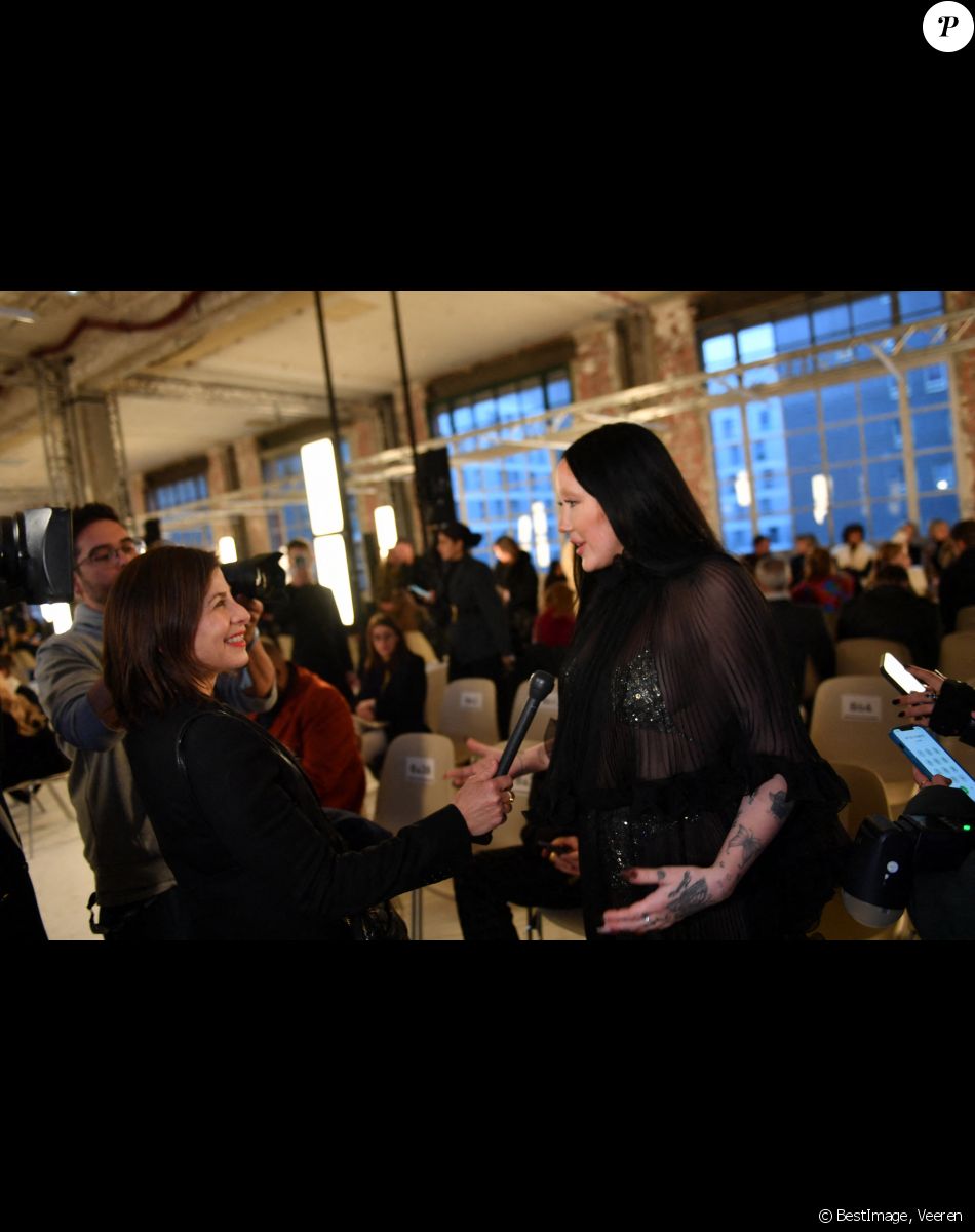 Noah Cyrus - Front Row au défilé de mode Haute-Couture Alexandre Vauthier au 50 boulevard Lefebvre lors de la Fashion Week Printemps-été 2023 de Paris, France, le 24 janvier 2023. © Veeren/Bestimage