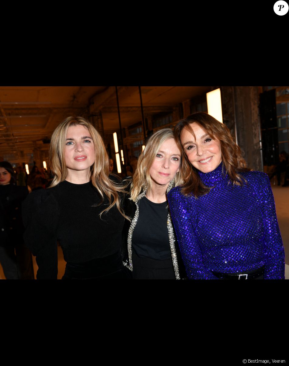 Cécile Cassel, Léa Drucker et Philippine Leroy-Beaulieu - Front Row au défilé de mode Haute-Couture Alexandre Vauthier au 50 boulevard Lefebvre lors de la Fashion Week Printemps-été 2023 de Paris, France, le 24 janvier 2023. © Veeren/Bestimage