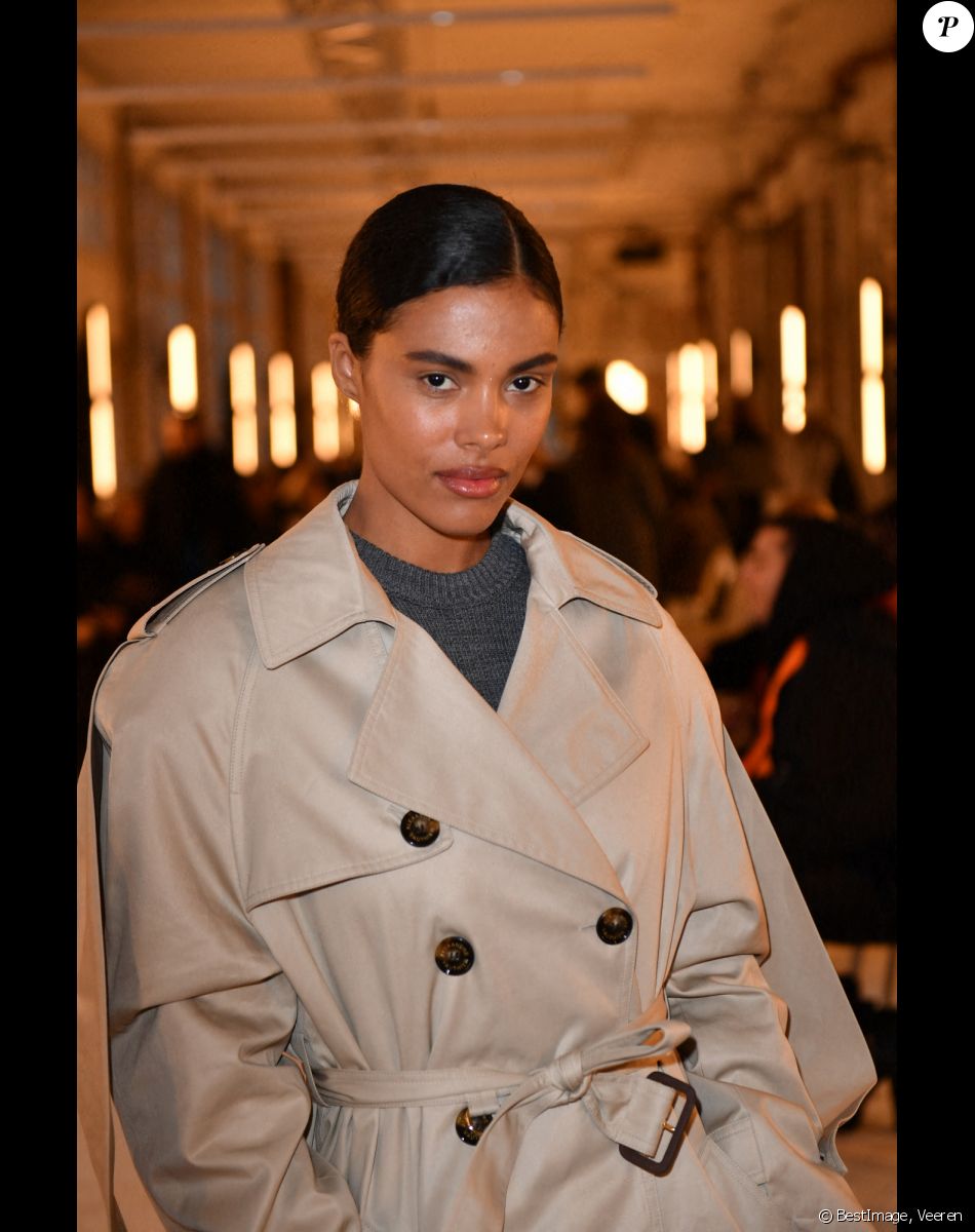 Tina Kunakey - Front Row au défilé de mode Haute-Couture Alexandre Vauthier au 50 boulevard Lefebvre lors de la Fashion Week Printemps-été 2023 de Paris, France, le 24 janvier 2023. © Veeren/Bestimage