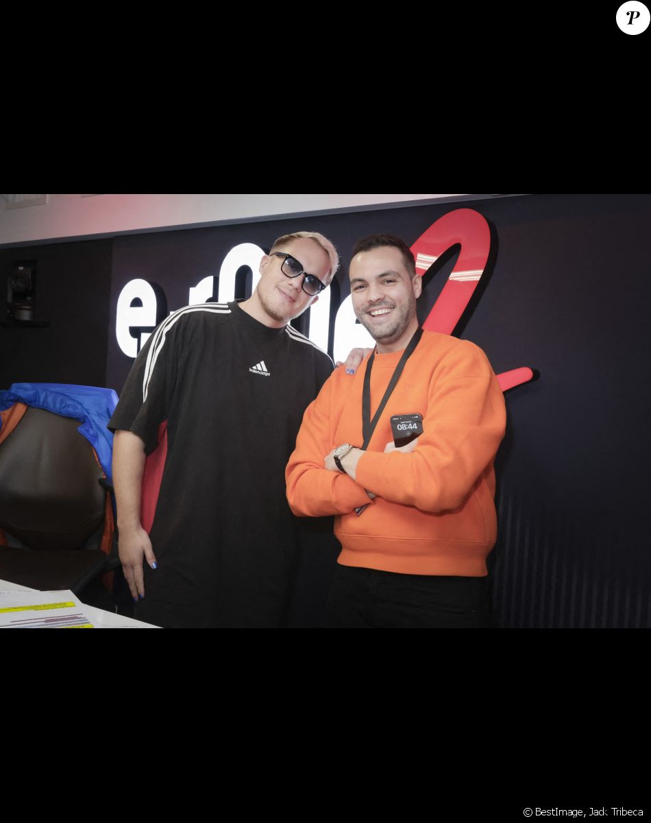 Exclusif - Guillaume Genton, Yannick Vinel (Producteur de la Matinale) - Matinale d'Europe 2, 6H-9H30 animée par G.Genton, F.Delettres, D.Leyre - Paris le 03/01/2023 - © Jack Tribeca / Bestimage