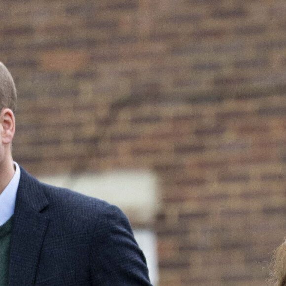 Le prince William, prince de Galles, et Catherine (Kate) Middleton, princesse de Galles, à leur arrivée au Windsor Foodshare à Windsor. Le 26 janvier 2023 