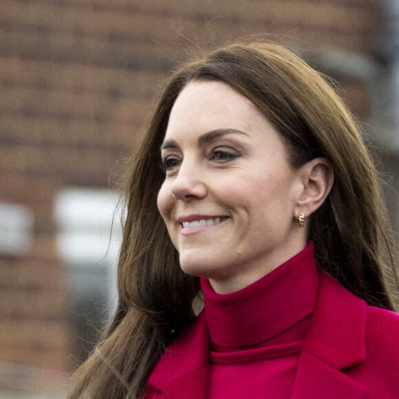 Le prince William, prince de Galles, et Catherine (Kate) Middleton, princesse de Galles, à leur arrivée au Windsor Foodshare à Windsor. Le 26 janvier 2023 