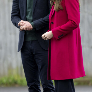 Le prince William, prince de Galles, et Catherine (Kate) Middleton, princesse de Galles, à leur arrivée au Windsor Foodshare à Windsor. Le 26 janvier 2023 