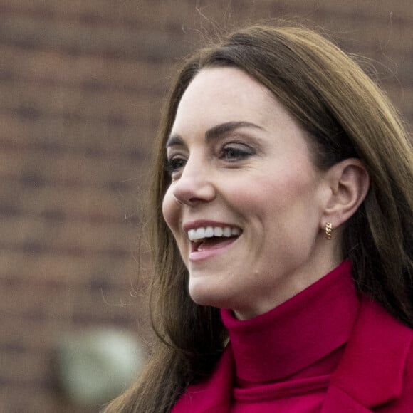 Le prince William, prince de Galles, et Catherine (Kate) Middleton, princesse de Galles, à leur arrivée au Windsor Foodshare à Windsor. Le 26 janvier 2023 