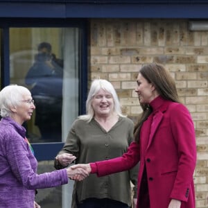 Le prince William de Galles et Kate Catherine Middleton, princesse de Galles, à leur arrivée au Windsor Foodshare à Windsor. Le 26 janvier 2023 