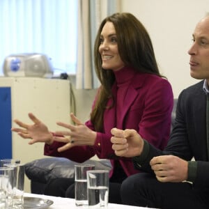 Le prince William, prince de Galles, et Catherine (Kate) Middleton, princesse de Galles, à son arrivée au Windsor Foodshare à Windsor. Le 26 janvier 2023 