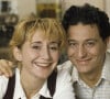 Archives -Rendez-vous avec Christian Clavier et Marie-Anne Chazel à leur domicile à Paris. Janvier 1991 © Michel Ristroph via Bestimage
