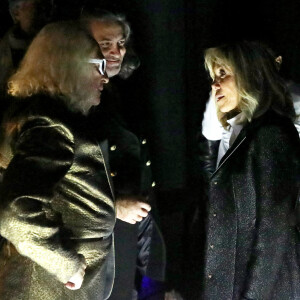 Exclusif - Michel Polnareff et Brigitte Macron - Backstage de l'enregistrement de l'émission "Le gala des Pièces Jaunes, le concert événement" au Zenith de Paris, et diffusée le 28 janvier sur France 2. Le 25 janvier 2023 © Dominique Jacovides / Bestimage 