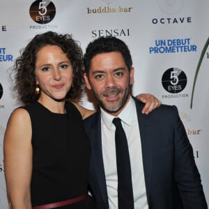 Exclusif - Emma Luchini (réalisatrice) et Manu Payet - Cocktail pour le film "Un début prometteur" au Buddha-Bar à Paris, le 24 septembre 2015. 