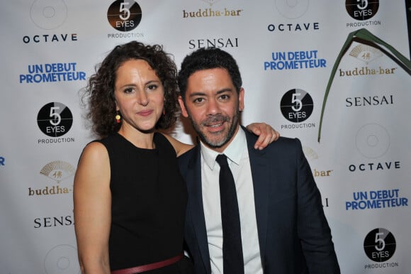 Exclusif - Emma Luchini (réalisatrice) et Manu Payet - Cocktail pour le film "Un début prometteur" au Buddha-Bar à Paris, le 24 septembre 2015. 