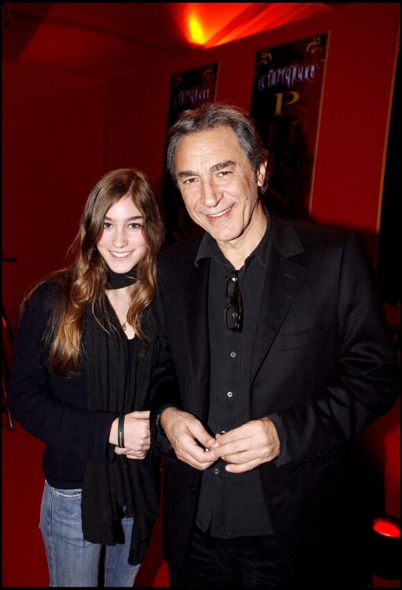 Richard Berry et sa fille Joséphine au Cirque de Moscou à Paris en 2006