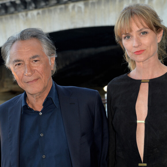 Richard Berry et sa femme Pascale Louange - Soirée de gala de la "Maud Fontenoy Fondation" à bord de la péniche Ducasse sur Seine à Paris le 6 juin 2019 © Veeren/Bestimage