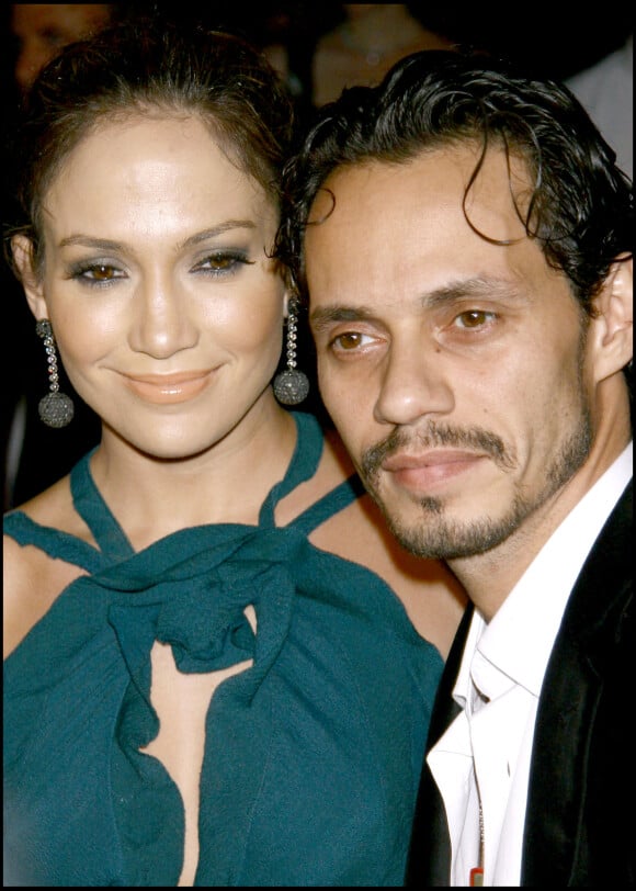 Jennifer Lopez et son ex-mari Marc Anthony à Downtown Ciprianis pour leur concert.