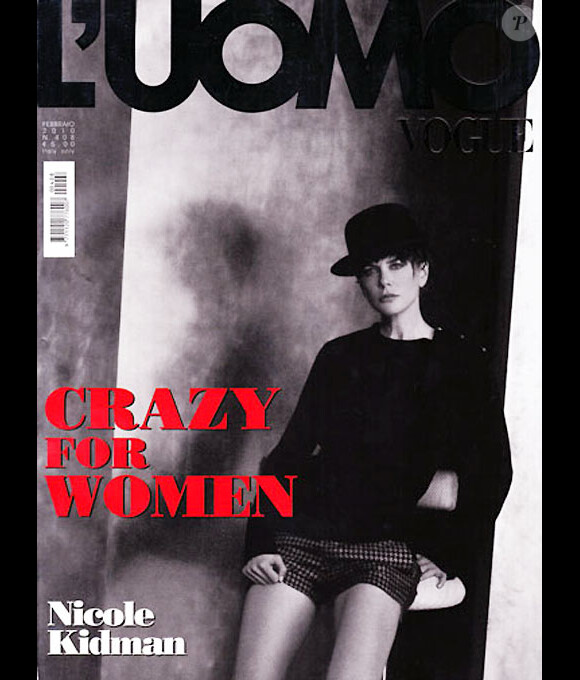 Nicole Kidman en couverture de l'Uomo Italie.