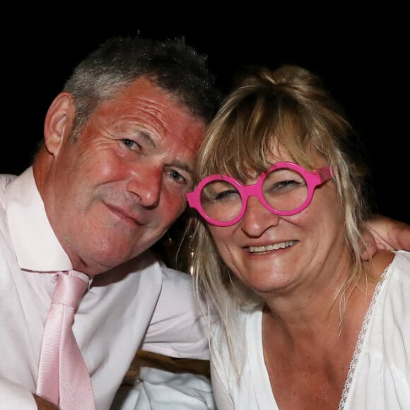 Exclusif - Soirée du mariage de Christine Bravo et Stéphane Bachot sur la plage du restaurant Marinella à l'Ile Rousse en Corse. © Dominique Jacovides / Bestimage