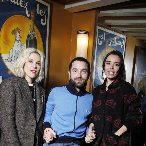 Exclusif - Alysson Paradis, Guillaume Gouix et Elodie Bouchez lors de l'avant-première du film "Amore Mio" au Cinéma Saint-André des Arts à Paris le 23 janvier 2023. © Denis Guignebourg / Bestimage 