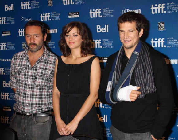 Gilles Lellouche, Marion Cotillard et Guillaume Canet - Conférence de presse du film Les Petits Mouchoirs au Festival international du film de Toronto en 2010