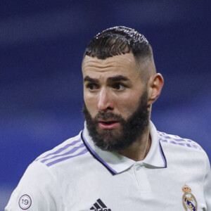 Karim Benzema du Real Madrid lors du match de football de la Coupe du Roi quart de finale opposant le Real Madrid et l'Atlético de Madrid à stade l'Estadio Santiago Bernabeu à Madrid, Espagne le 27 janvier 2023. Le Real a gagné 3-1. © Pablo Garcia/DAX/Zuma Press/Bestimage