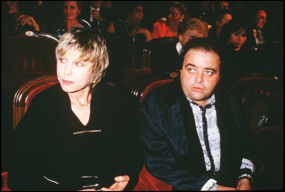 Jacques Villeret et Irina lors de la générale de la pièce Kean à Paris en 1987