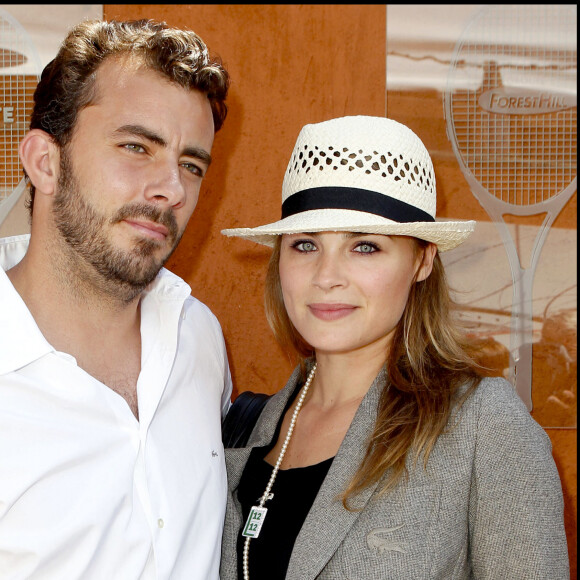 Mélanie Maudran et Thierry Ascione à Roland Garros en 2010.