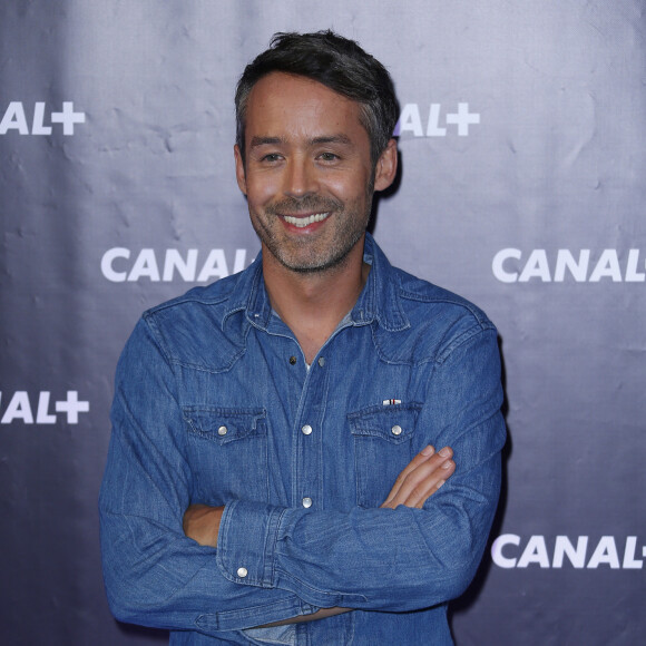 Archives - En France, à Paris, Yann Barthès lors de la conférence de presse de rentrée de Canal+ à l'Electric Club à Paris.